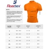 image:imageRoadbox Compression Shirt Men Mock Turtleneck Short Sleeve Workout T Shirts Cool Dry Athletic Gym Sports Base Layer TopFluorescent Orange