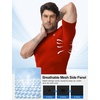 image:imageRoadbox Compression Shirt Men Mock Turtleneck Short Sleeve Workout T Shirts Cool Dry Athletic Gym Sports Base Layer TopRed