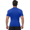 image:imageRoadbox Compression Shirt Men Mock Turtleneck Short Sleeve Workout T Shirts Cool Dry Athletic Gym Sports Base Layer TopRoyal Blue