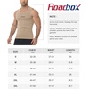 image:imageRoadbox Mens Compression Shirt Shapewear Slimming Body Shaper Gynecomastia Tummy Control Undershirt Workout Gym Tank TopBeige