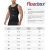 image:imageRoadbox Mens Compression Shirt Shapewear Slimming Body Shaper Gynecomastia Tummy Control Undershirt Workout Gym Tank TopBlack