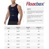 image:imageRoadbox Mens Compression Shirt Shapewear Slimming Body Shaper Gynecomastia Tummy Control Undershirt Workout Gym Tank TopNavy