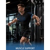 image:imageRoadbox Mens Compression Shirt Short Sleeve V Neck Workout Athetic T Shirts Cool Dry Gym Sports Base Layer UndershirtBlack