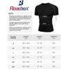 image:imageRoadbox Mens Compression Shirt Short Sleeve V Neck Workout Athetic T Shirts Cool Dry Gym Sports Base Layer UndershirtBlack