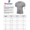 image:imageRoadbox Mens Compression Shirt Short Sleeve V Neck Workout Athetic T Shirts Cool Dry Gym Sports Base Layer UndershirtLight Grey
