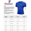 image:imageRoadbox Mens Compression Shirt Short Sleeve V Neck Workout Athetic T Shirts Cool Dry Gym Sports Base Layer UndershirtRoyal Blue