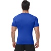 image:imageRoadbox Mens Compression Shirt Short Sleeve V Neck Workout Athetic T Shirts Cool Dry Gym Sports Base Layer UndershirtRoyal Blue