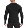 image:imageRoadbox Mens Thermal Compression Shirts Long Sleeve Fleece Lined Undershirt Cold Weather Workout Athletic Base Layer TopBlack01
