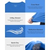 image:imageRoadbox Mens UPF 50 Swim Shirt Long Sleeve Sun Protection Rash Guard Slim Fit Fishing Shirts for Beach Surfing HikingDark Blue