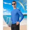 image:imageRoadbox Mens UPF 50 Swim Shirt Long Sleeve Sun Protection Rash Guard Slim Fit Fishing Shirts for Beach Surfing HikingDark Blue