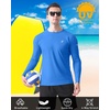 image:imageRoadbox Mens UPF 50 Swim Shirt Long Sleeve Sun Protection Rash Guard Slim Fit Fishing Shirts for Beach Surfing HikingDark Blue