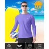 image:imageRoadbox Mens UPF 50 Swim Shirt Long Sleeve Sun Protection Rash Guard Slim Fit Fishing Shirts for Beach Surfing HikingPurple