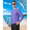 image:imageRoadbox Mens UPF 50 Swim Shirt Long Sleeve Sun Protection Rash Guard Slim Fit Fishing Shirts for Beach Surfing HikingPurple