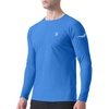image:imageRoadbox Mens UPF 50 Swim Shirt Long Sleeve Sun Protection Rash Guard Slim Fit Fishing Shirts for Beach Surfing HikingDark Blue
