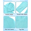 image:imageRoadbox Boys Rash Guard Hooded Fishing Shirt Kids UPF 50 Long Sleeve Sun Hoodie Youth UV Protection Beach Swim Shirts08teal Blue