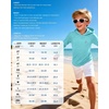 image:imageRoadbox Boys Rash Guard Hooded Fishing Shirt Kids UPF 50 Long Sleeve Sun Hoodie Youth UV Protection Beach Swim Shirts08teal Blue