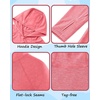 image:imageRoadbox Boys Rash Guard Hooded Fishing Shirt Kids UPF 50 Long Sleeve Sun Hoodie Youth UV Protection Beach Swim Shirts12red