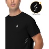 image:imageRoadbox Mens UPF 50 Swim Shirts Short Sleeve Sun Protection Quick Dry Rash Guard Water TShirt for Surfing Fishing Beach02 Black