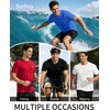 image:imageRoadbox Mens UPF 50 Swim Shirts Short Sleeve Sun Protection Quick Dry Rash Guard Water TShirt for Surfing Fishing Beach02 Blue