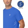 image:imageRoadbox Mens UPF 50 Swim Shirts Short Sleeve Sun Protection Quick Dry Rash Guard Water TShirt for Surfing Fishing Beach02 Blue