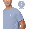 image:imageRoadbox Mens UPF 50 Swim Shirts Short Sleeve Sun Protection Quick Dry Rash Guard Water TShirt for Surfing Fishing Beach02 Blue Gray