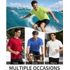 image:imageRoadbox Mens UPF 50 Swim Shirts Short Sleeve Sun Protection Quick Dry Rash Guard Water TShirt for Surfing Fishing Beach02 Lemon Yellow