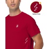 image:imageRoadbox Mens UPF 50 Swim Shirts Short Sleeve Sun Protection Quick Dry Rash Guard Water TShirt for Surfing Fishing Beach02 Red