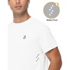 image:imageRoadbox Mens UPF 50 Swim Shirts Short Sleeve Sun Protection Quick Dry Rash Guard Water TShirt for Surfing Fishing Beach02 White