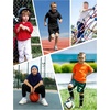 image:imageRoadbox Boys Short Sleeve Hoodie Athletic Quick Dry Hooded T Shirts Lightweight Youth Pullover Sweatshirt for Workout Sport08 Yellow