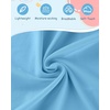 image:imageRoadbox Boys Short Sleeve Hoodie Athletic Quick Dry Hooded T Shirts Lightweight Youth Pullover Sweatshirt for Workout Sport10 Light Blue
