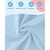 image:imageRoadbox Boys Short Sleeve Hoodie Athletic Quick Dry Hooded T Shirts Lightweight Youth Pullover Sweatshirt for Workout Sport11 Ice Blue