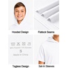 image:imageRoadbox Boys Short Sleeve Hoodie Youth Lightweight Athletic Hooded T Shirt  Cool dry and breathable pullover Great for baseball basketball and daily wear Tagfree collar amp flatlock seams Sizes 5T1603white