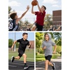 image:imageRoadbox Boys Short Sleeve Hoodie Youth Lightweight Athletic Hooded T Shirt  Cool dry and breathable pullover Great for baseball basketball and daily wear Tagfree collar amp flatlock seams Sizes 5T1607red