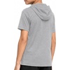 image:imageRoadbox Boys Short Sleeve Hoodie Youth Lightweight Athletic Hooded T Shirt  Cool dry and breathable pullover Great for baseball basketball and daily wear Tagfree collar amp flatlock seams Sizes 5T1602light Grey