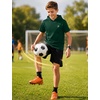 image:imageRoadbox Boys Short Sleeve Hoodie Youth Lightweight Athletic Hooded T Shirt  Cool dry and breathable pullover Great for baseball basketball and daily wear Tagfree collar amp flatlock seams Sizes 5T1606dark Green
