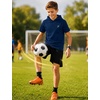 image:imageRoadbox Boys Short Sleeve Hoodie Youth Lightweight Athletic Hooded T Shirt  Cool dry and breathable pullover Great for baseball basketball and daily wear Tagfree collar amp flatlock seams Sizes 5T1605dark Blue