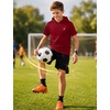 image:imageRoadbox Boys Short Sleeve Hoodie Youth Lightweight Athletic Hooded T Shirt  Cool dry and breathable pullover Great for baseball basketball and daily wear Tagfree collar amp flatlock seams Sizes 5T1607red
