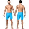 image:imageRoadbox Swim Jammers for Men Racing Athletic Quick Dry Swimsuit Endurance Training Competitive Swimming Shorts UPF 50Blue