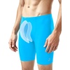 image:imageRoadbox Swim Jammers for Men Racing Athletic Quick Dry Swimsuit Endurance Training Competitive Swimming Shorts UPF 50Blue