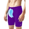 image:imageRoadbox Swim Jammers for Men Racing Athletic Quick Dry Swimsuit Endurance Training Competitive Swimming Shorts UPF 50Purple