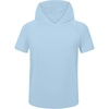 image:imageRoadbox Boys Short Sleeve Hoodie Athletic Quick Dry Hooded T Shirts Lightweight Youth Pullover Sweatshirt for Workout Sport11 Ice Blue