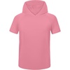 image:imageRoadbox Boys Short Sleeve Hoodie Athletic Quick Dry Hooded T Shirts Lightweight Youth Pullover Sweatshirt for Workout Sport12 Pink