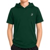 image:imageRoadbox Boys Short Sleeve Hoodie Youth Lightweight Athletic Hooded T Shirt  Cool dry and breathable pullover Great for baseball basketball and daily wear Tagfree collar amp flatlock seams Sizes 5T1606dark Green