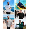image:imageRoadbox Mens Big and Tall UPF 50 UV Sun Protection Shirts Long Sleeve Cooling Rash Guard Quick Dry Fishing Swim TShirtBlue