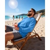 image:imageRoadbox Mens Big and Tall UPF 50 UV Sun Protection Shirts Long Sleeve Cooling Rash Guard Quick Dry Fishing Swim TShirtBlue
