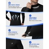 image:imageRoadbox Mens Long Sleeve Compression Shirt Mock Turtleneck Athletic Base Layer Tops Workout Undershirt for Gym SportsBlack