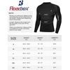 image:imageRoadbox Mens Long Sleeve Compression Shirt Mock Turtleneck Athletic Base Layer Tops Workout Undershirt for Gym SportsBlack