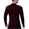 image:imageRoadbox Mens Long Sleeve Compression Shirt Mock Turtleneck Athletic Base Layer Tops Workout Undershirt for Gym SportsBurgundy