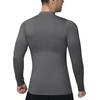 image:imageRoadbox Mens Long Sleeve Compression Shirt Mock Turtleneck Athletic Base Layer Tops Workout Undershirt for Gym SportsConcrete Grey