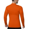 image:imageRoadbox Mens Long Sleeve Compression Shirt Mock Turtleneck Athletic Base Layer Tops Workout Undershirt for Gym SportsOrange